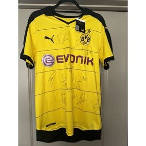 Puma Borussia Dortmund Jersey Men’s Medium Yellow Home Soccer BVB #17